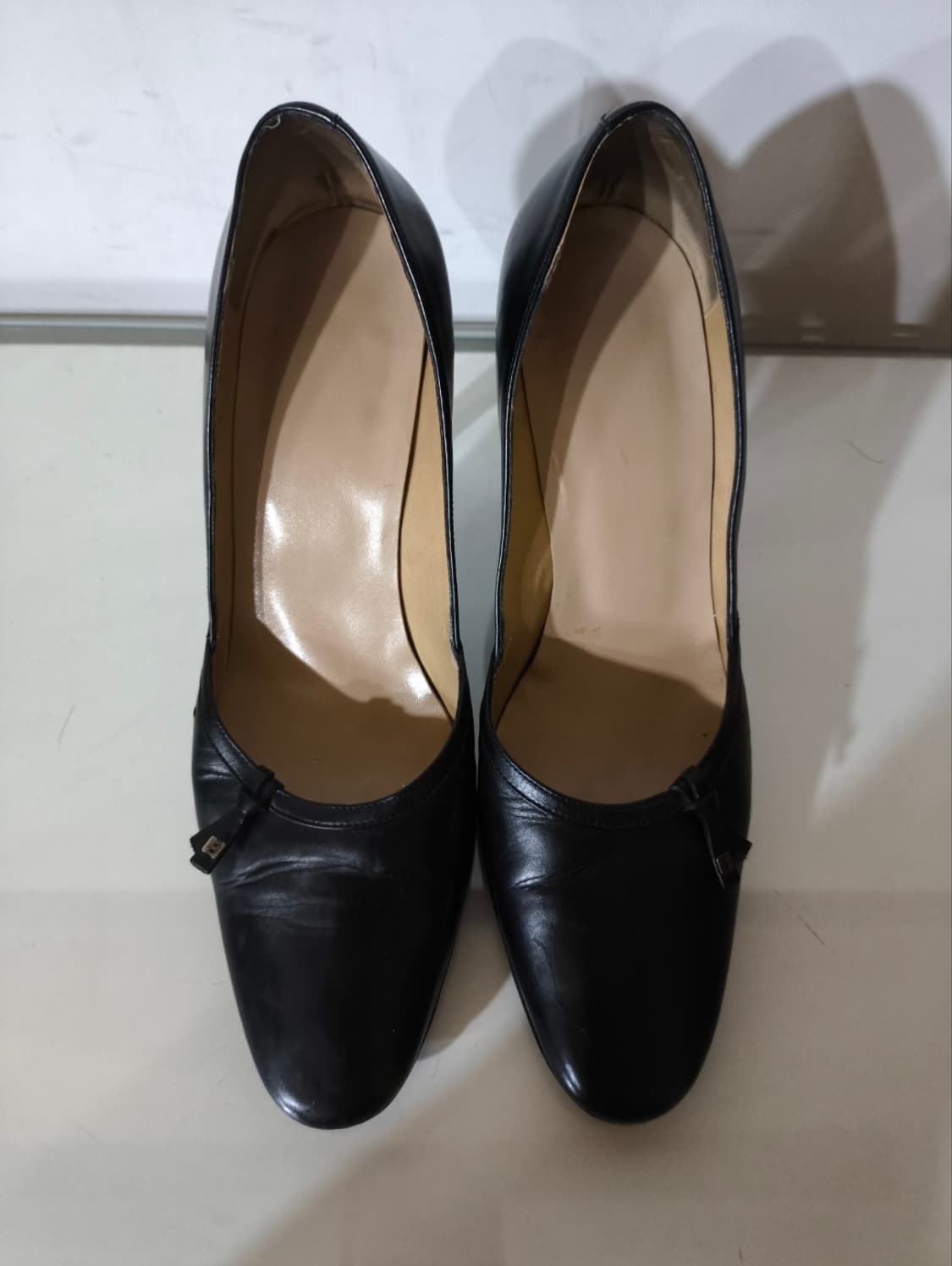 240mm 발리 블랙리본 힐 구두 상품이미지4