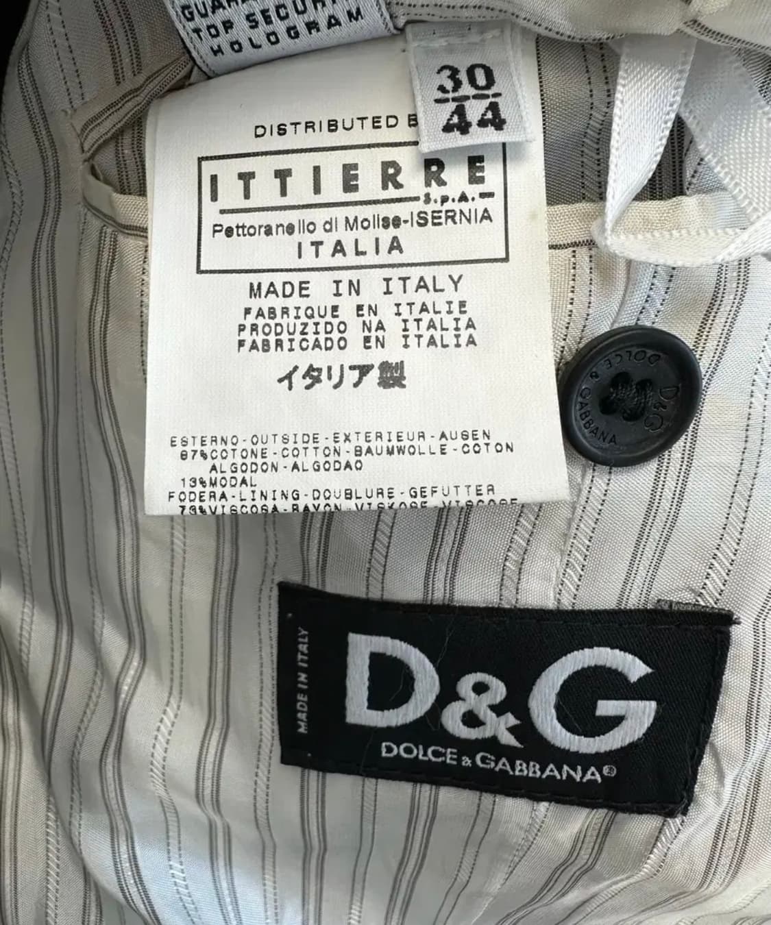 돌체앤가바나 2000s 벨벳 코트 상품이미지5