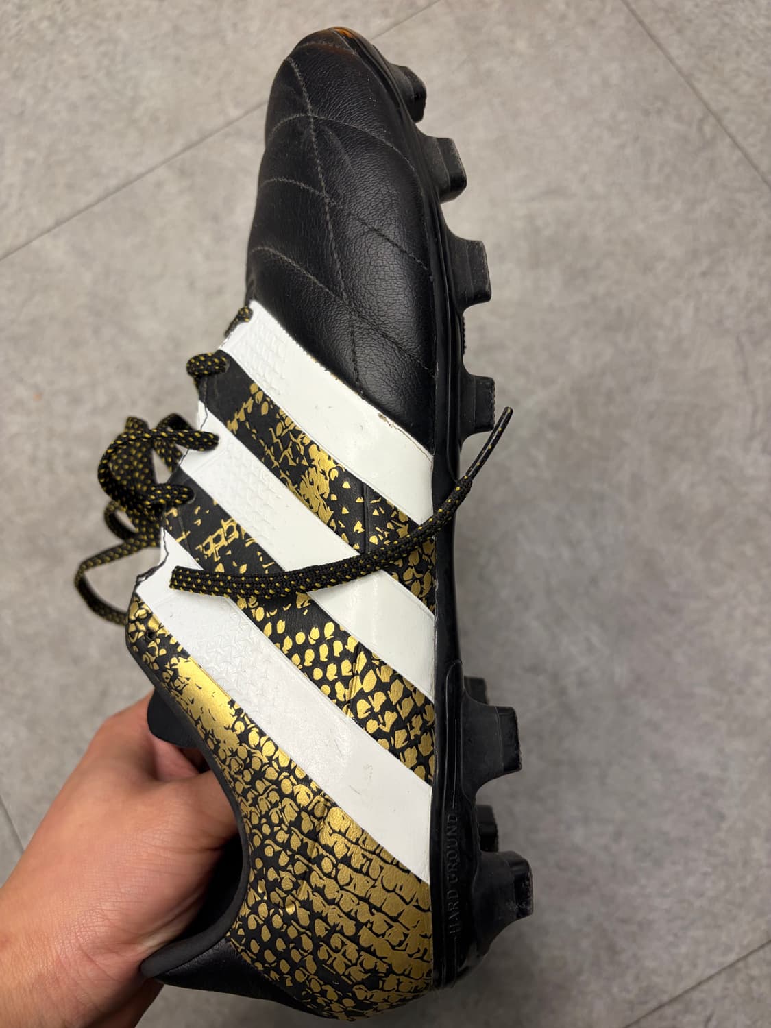 [285] 아디다스 Ace 16.3 축구화 블랙/골드 상품이미지4