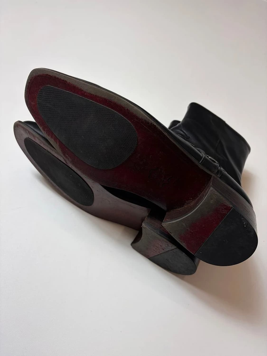 FIRENZE.A 슬림토 벨크로 소가죽 바이커 부츠 Q1505 상품이미지7