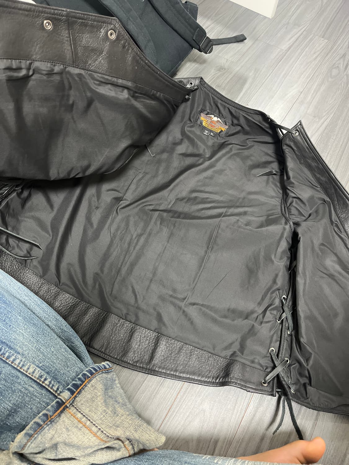 90's harley davidson leather vest 상품이미지8