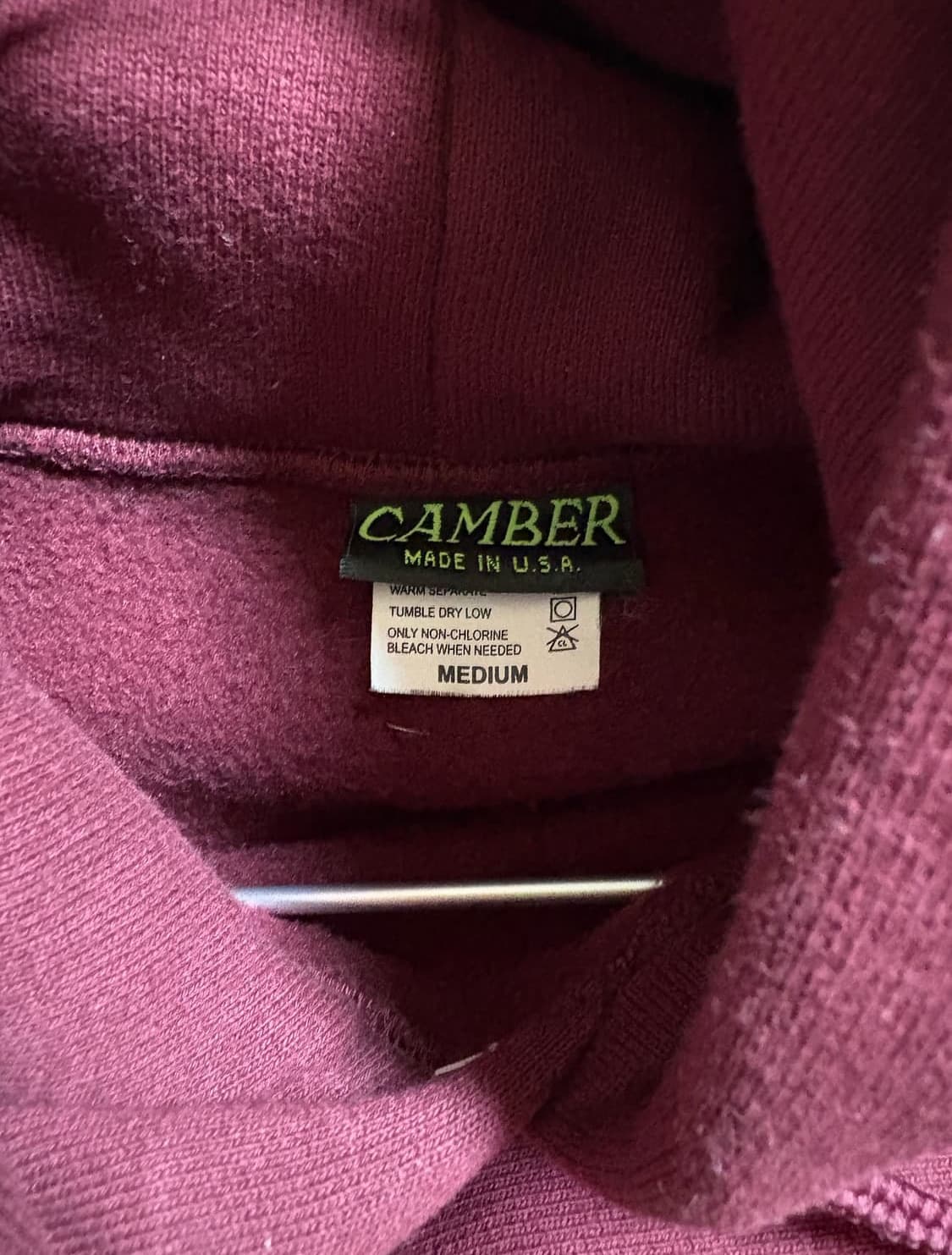 Camber 버건디 후드 m 상품이미지2