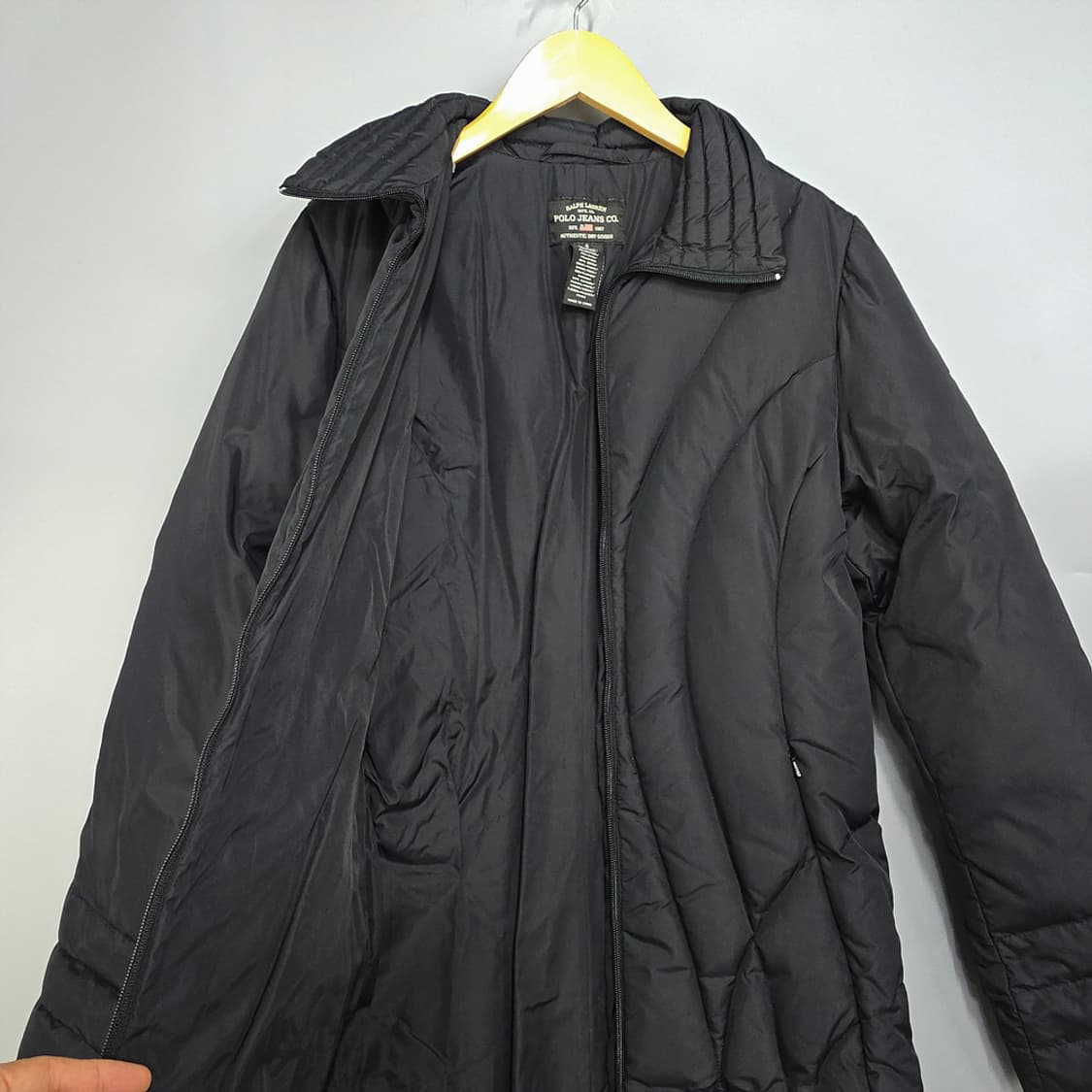 폴로진스(POLO JEANS) 롱 다운패딩 S 상품이미지6