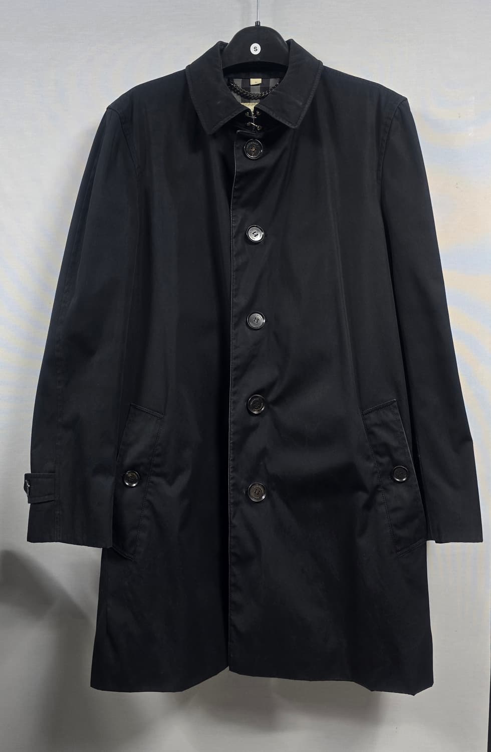 버버리 블랙 싱글 브레스티드 트렌치 코트 50 상품이미지4