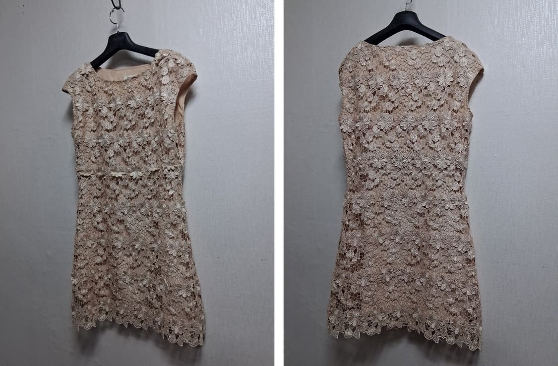 BRAZITY 입체 플라워 실크 모티브레이스 원피스 66 상품이미지3