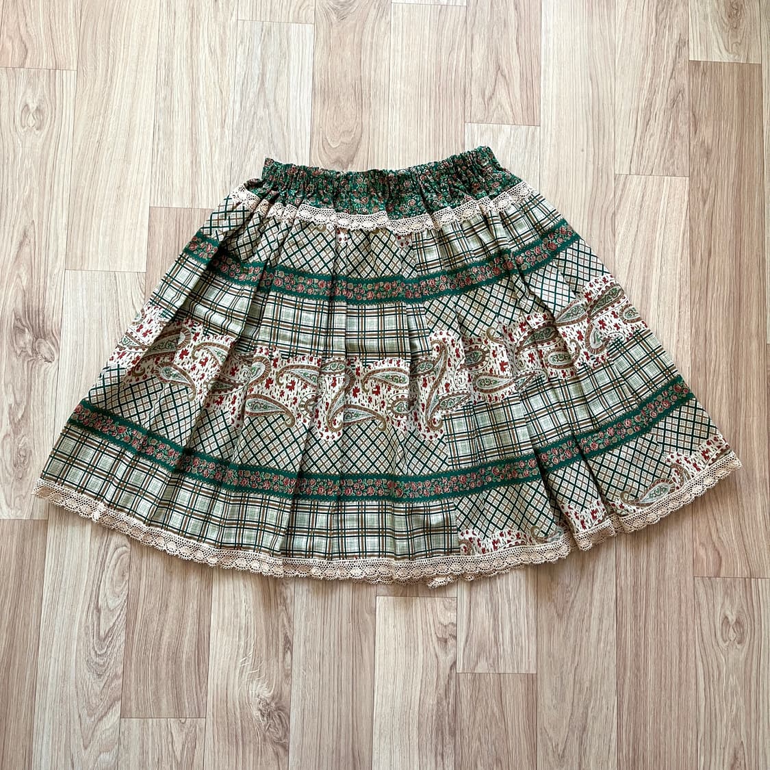 일본 빈티지 모리걸 스커트 아오이 유우 하구미 상품이미지1