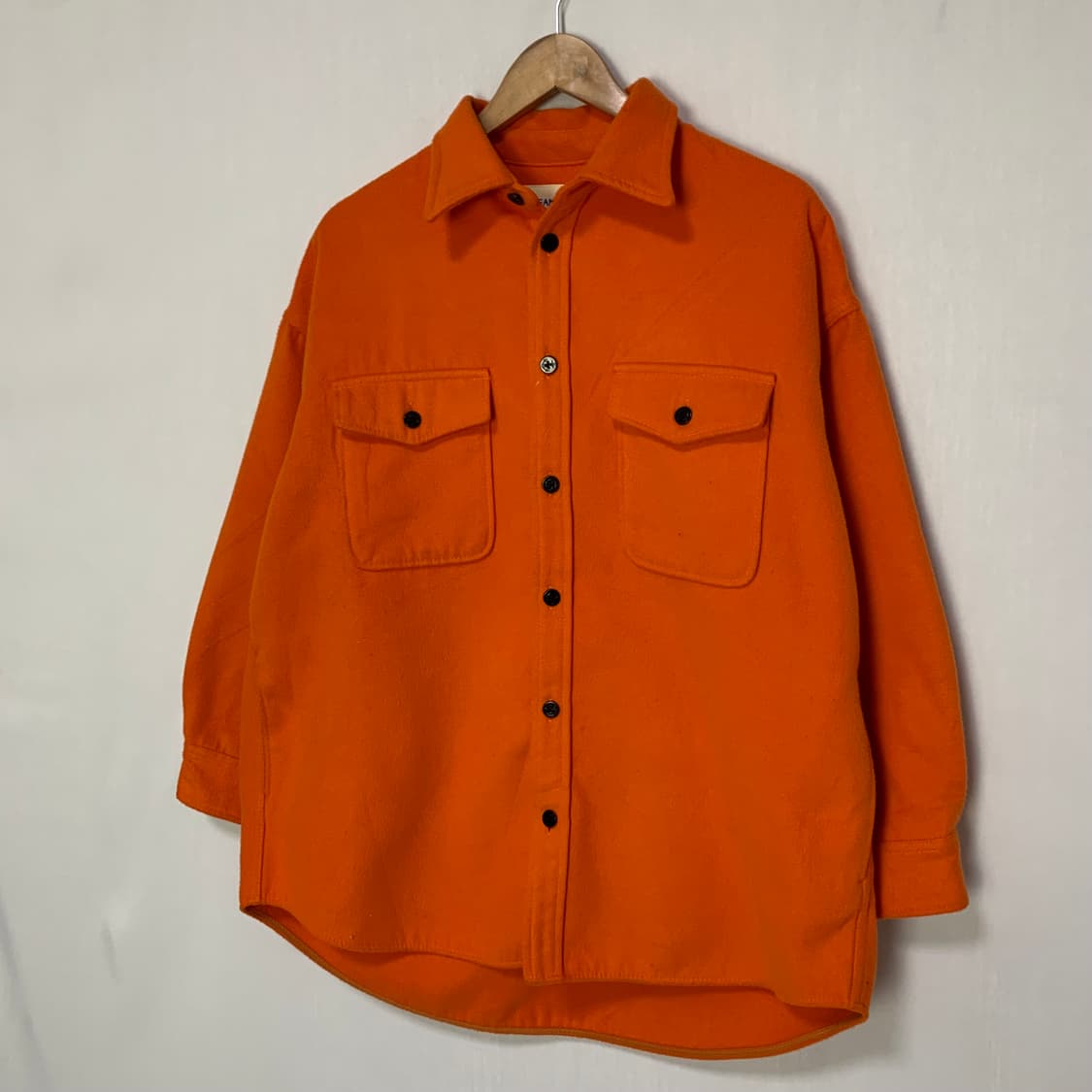 빔즈 보이 일본 빈티지 포켓 셔츠 자켓 오렌지 남녀공용 상품이미지2