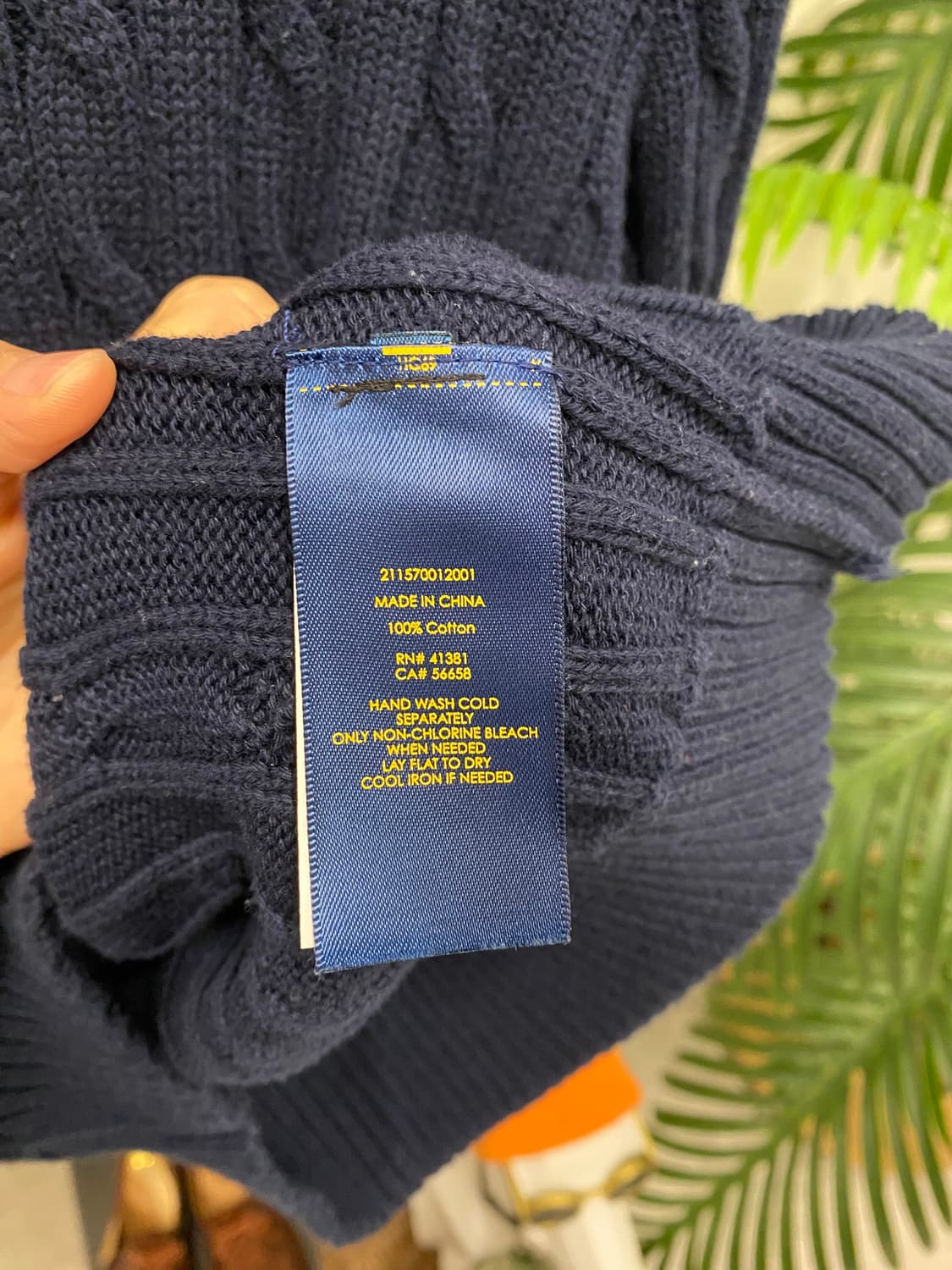 폴로 랄프로렌 케이블니트 네이비 상품이미지9