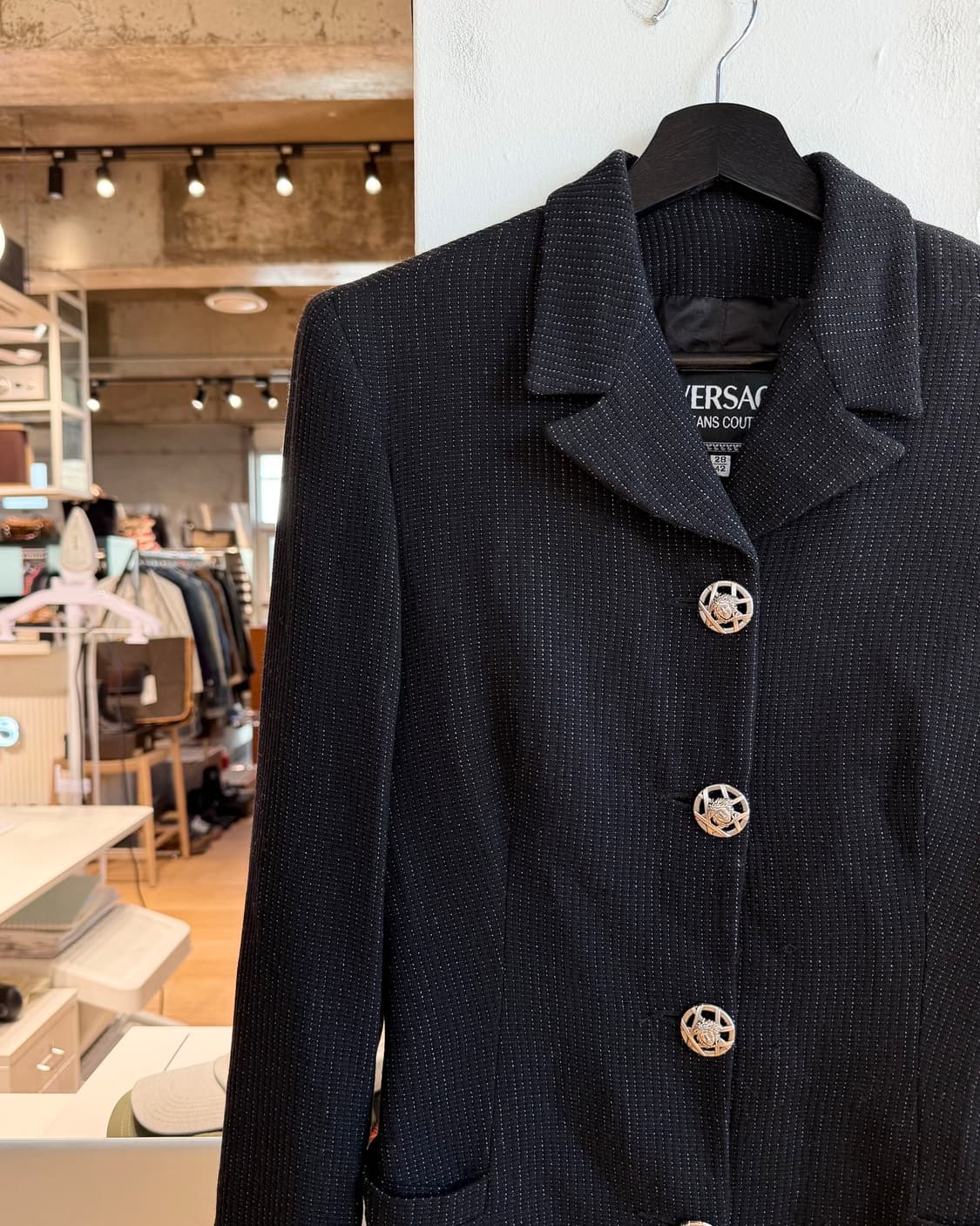 베르사체 진스 쿠튀르 블랙 4b 블레이저 자켓  상품이미지4