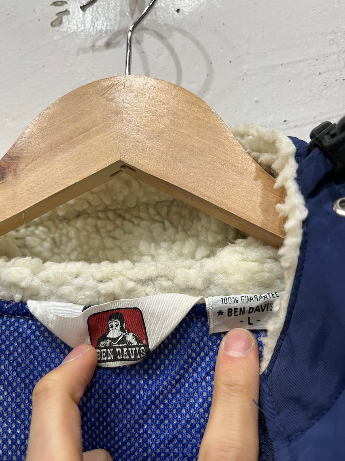 벤 데이비스 재팬 후드 보아 플리스 자켓 L 상품이미지5