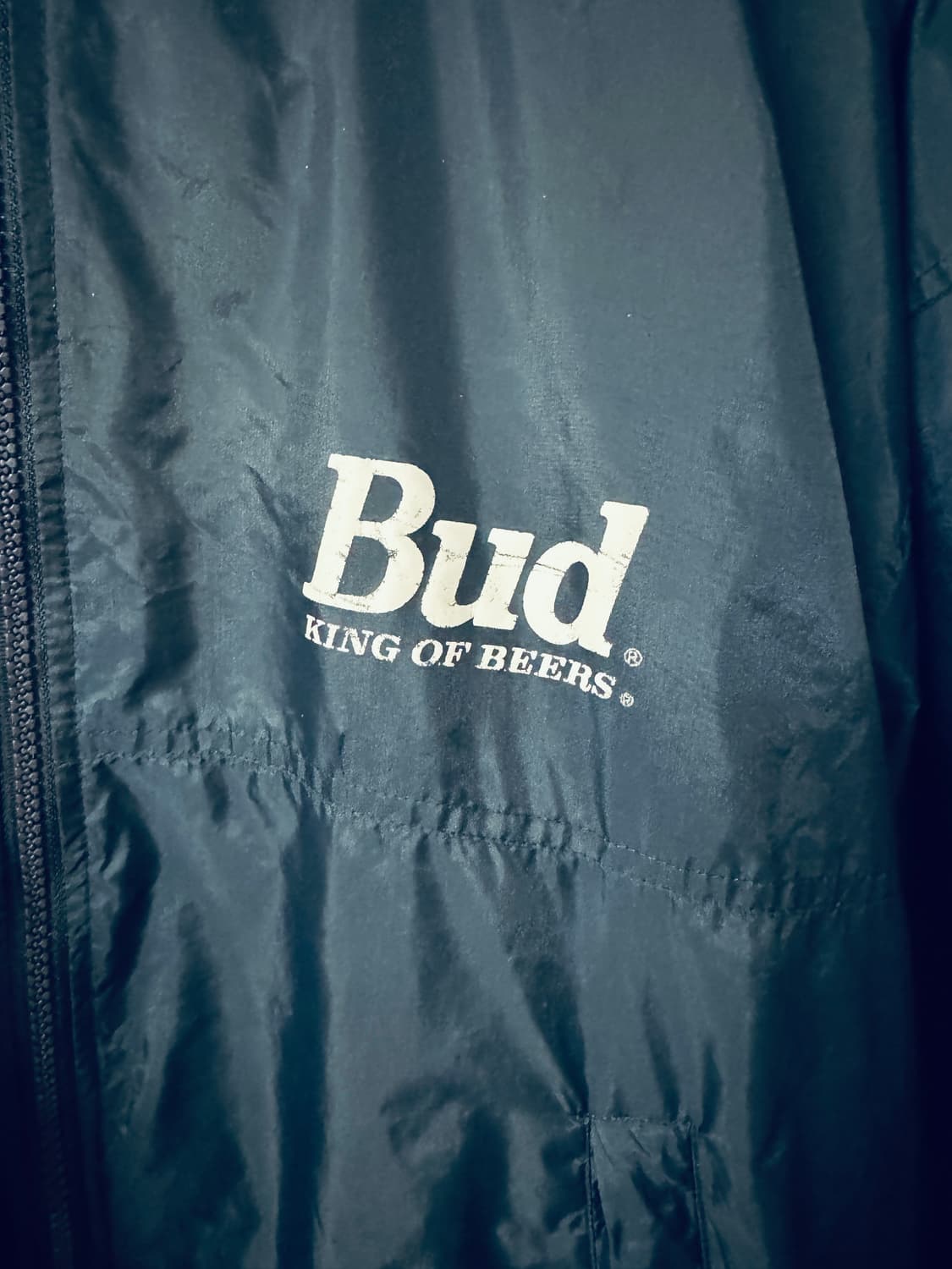 빈티지 버드와이저 Budweiser 원포인트 나일론 자켓 네이비 OS 상품이미지2