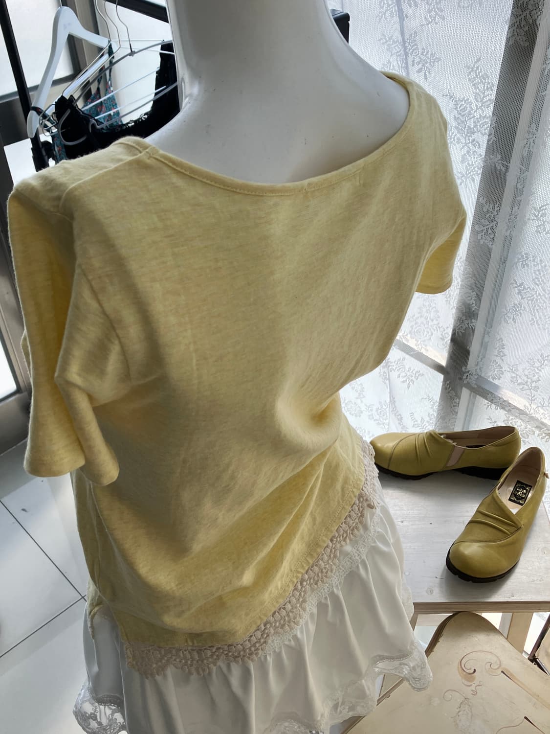 lemoncore crochet mori half t-shirt 상품이미지4
