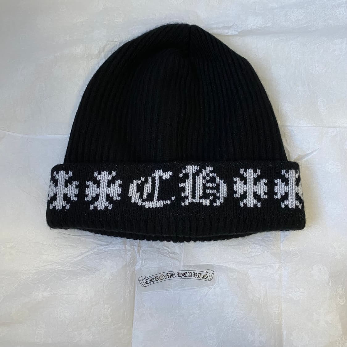 [Free] 크롬하츠 빅 대디 캐시미어 비니 블랙 상품이미지3