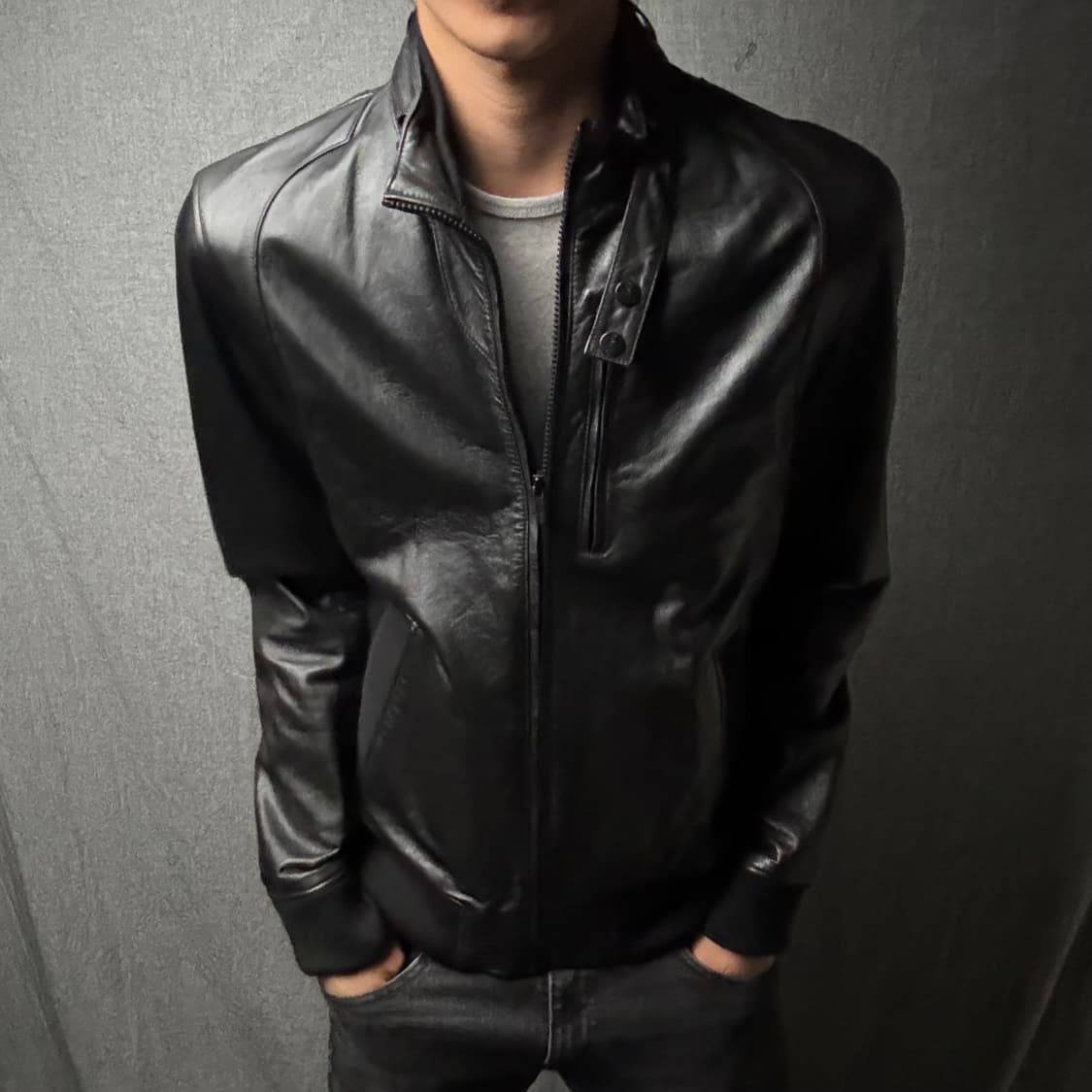 lamb skin leather jacket 상품이미지3
