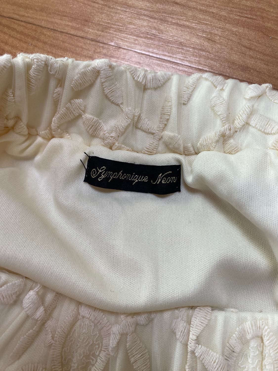 Ivory Crochet Floral Lace Mini Skirt 상품이미지3