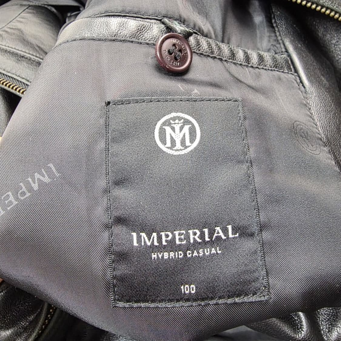 임페리얼 빈티지 블랙 양가죽 점퍼 L 상품이미지5