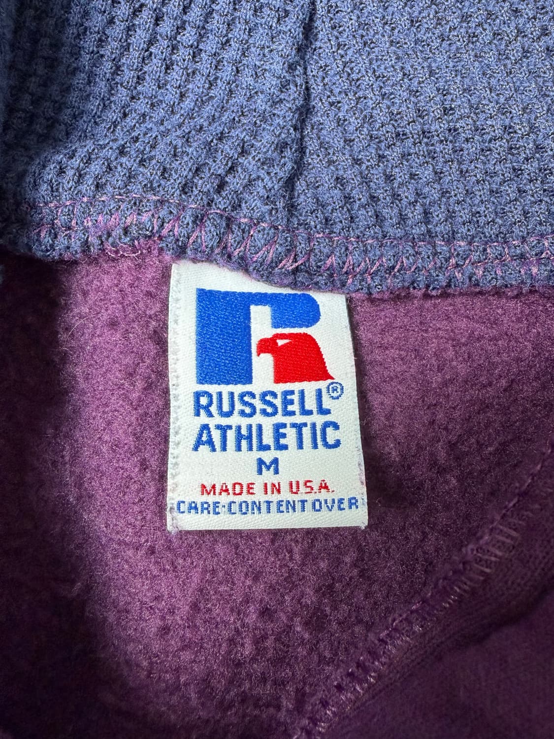 90s Russell Button Hoodie (purple) 상품이미지3