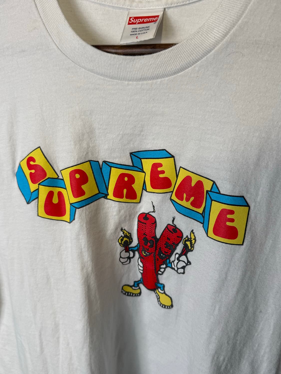 슈프림 다이너마이트 화이트 L사이즈 상품이미지2
