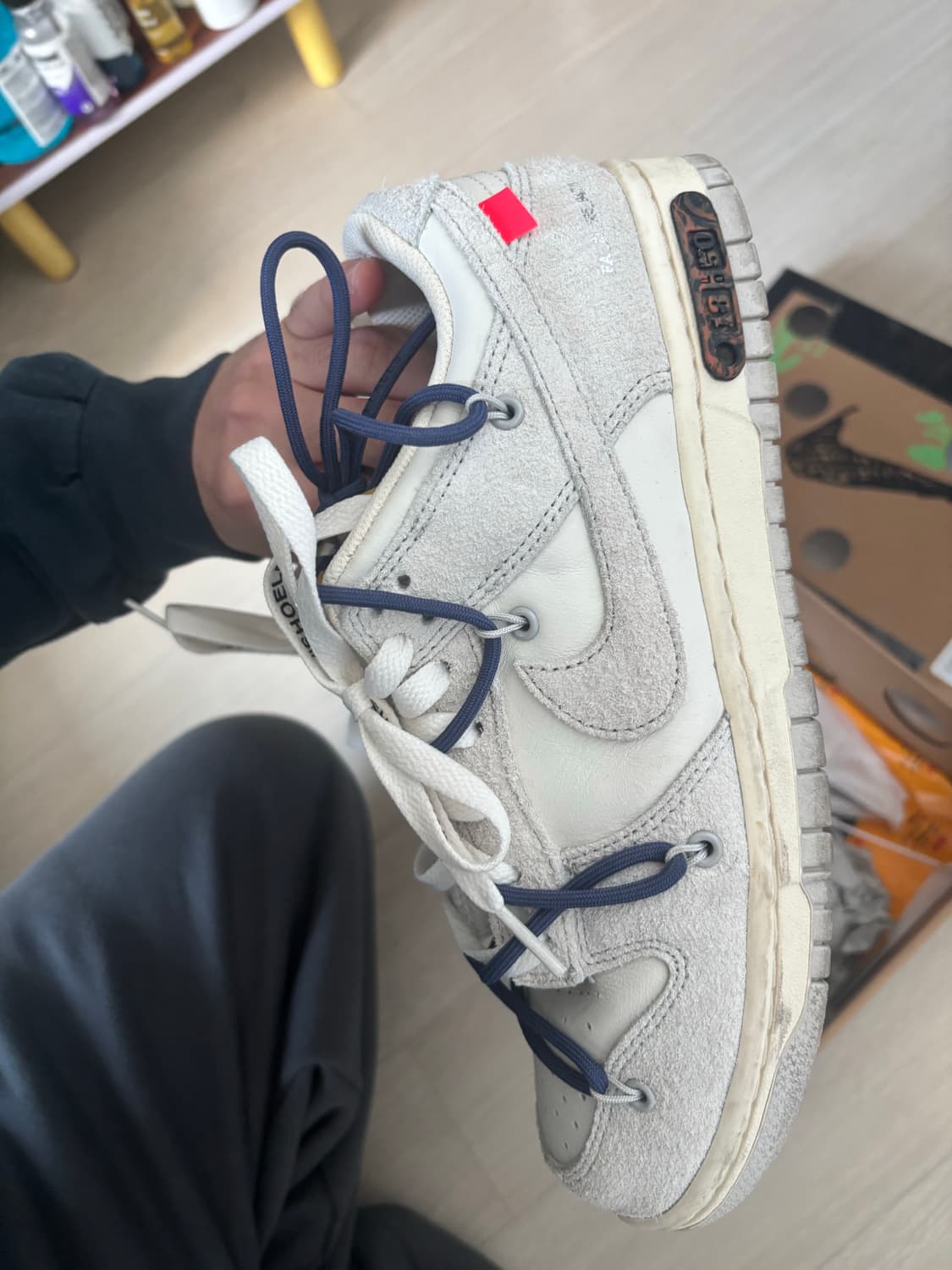 나이키 오프화이트 덩크 로우 265 상품이미지8