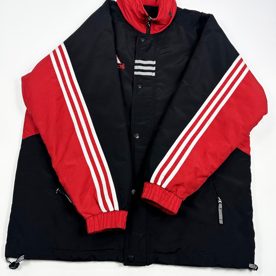 90s 아디다스 올드스쿨 빅로고 점퍼 실측L 상품이미지4