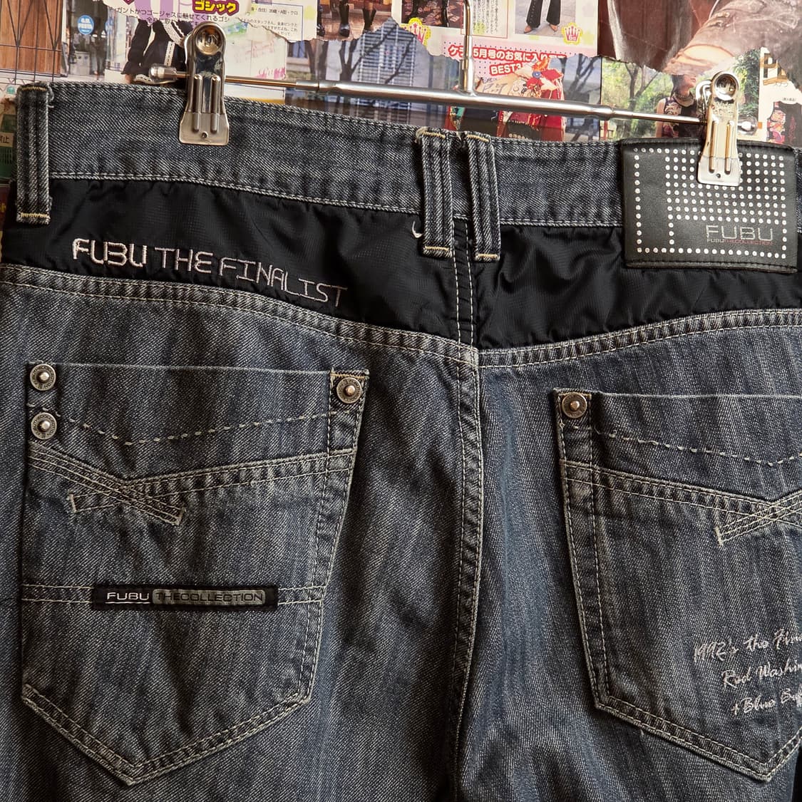 후부 카펜터 자수 데님 팬츠 상품이미지6