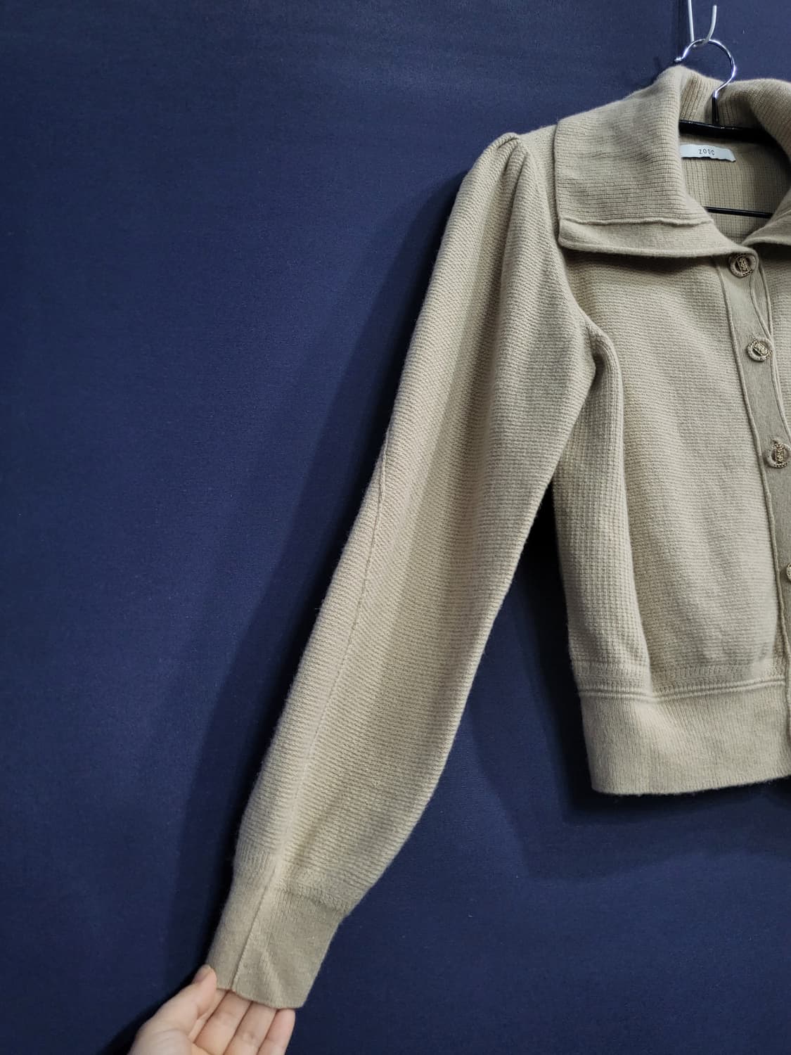 주크 빅카라 캐시미어 크롭 가디건 상품이미지4