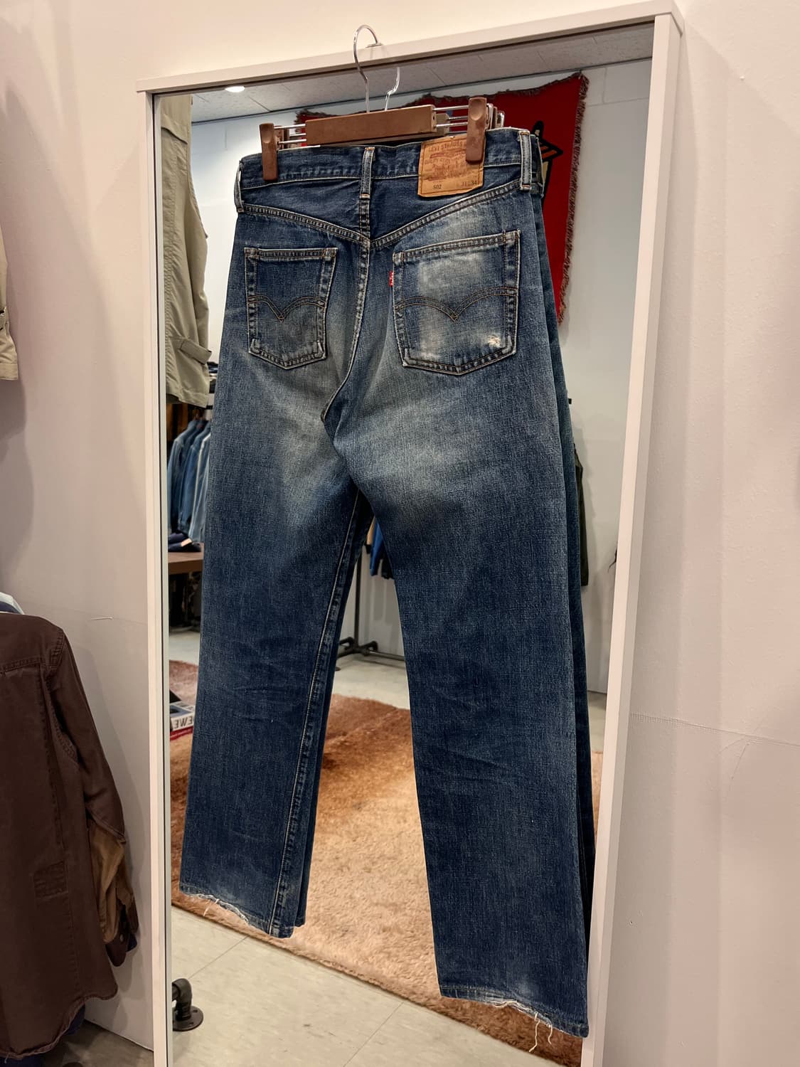 90s Levis 리바이스 502xx 셀비지 데님 팬츠 (Japan) 상품이미지4