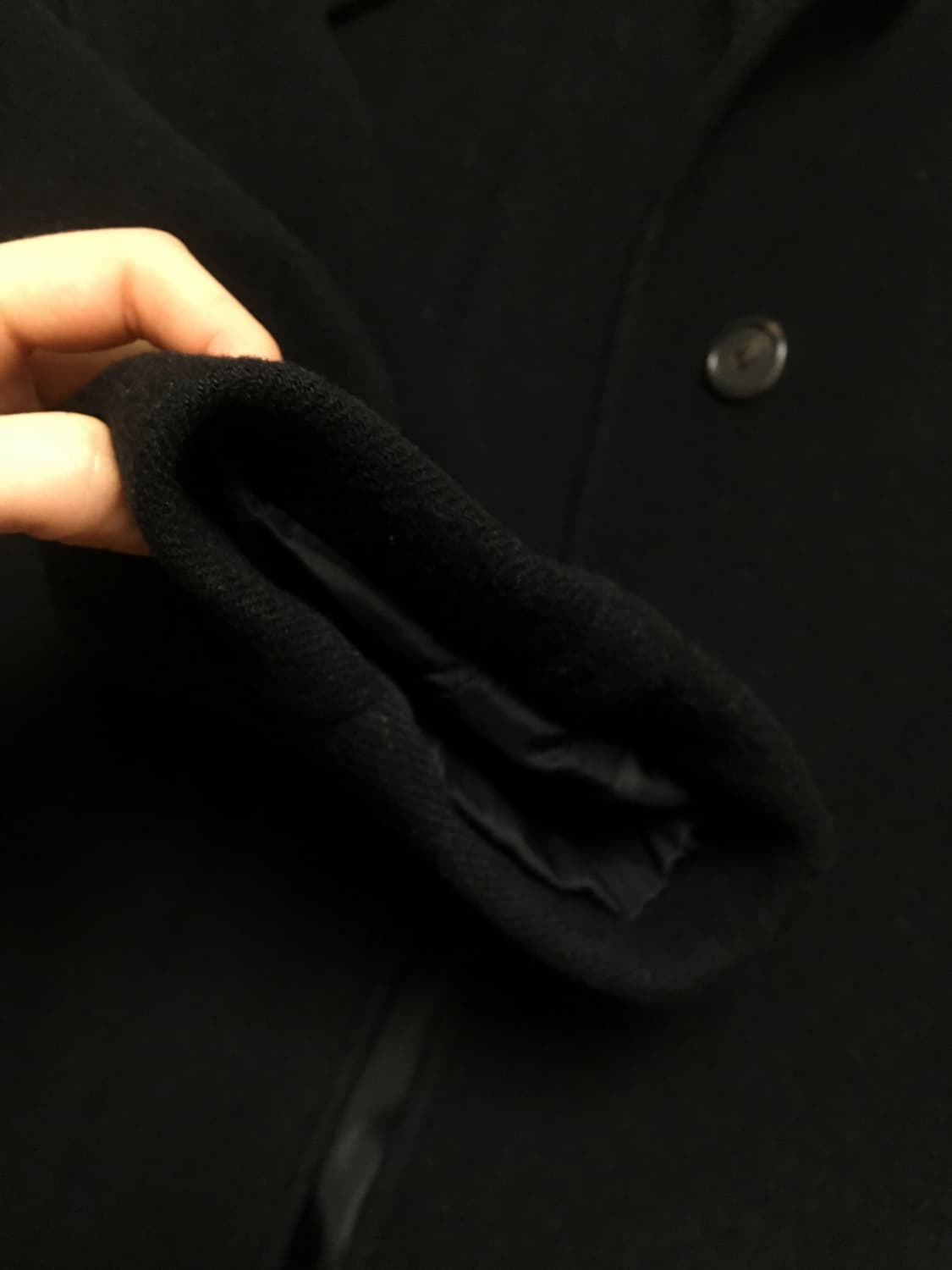 파사드패턴 캐시미어 발마칸 코트 블랙 s 상품이미지5