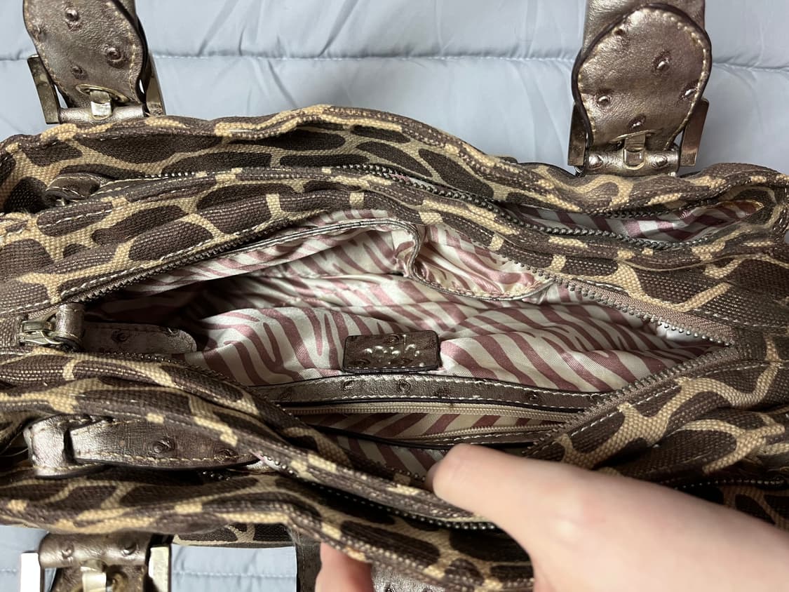 갸루 y2k 호피 숄더백 상품이미지3