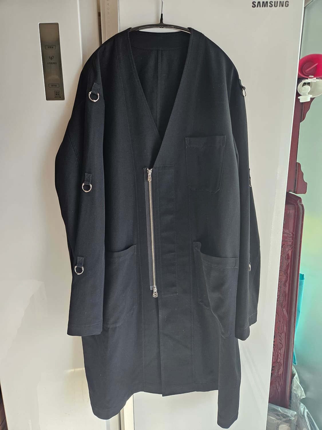 타카히로미야시타 더 솔로이스트 오버 코트 블랙 상품이미지3