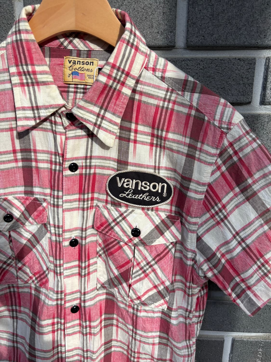 밴슨 핑크 스컬 반팔셔츠 상품이미지8