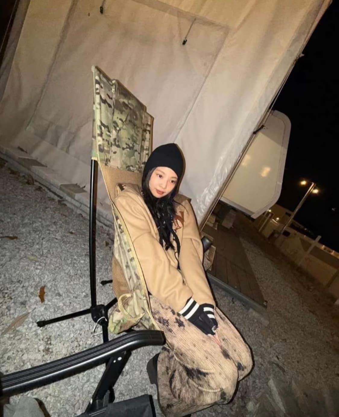  ENOR SMUDGE VELOUR BANDING PANTS 베이지  상품이미지3