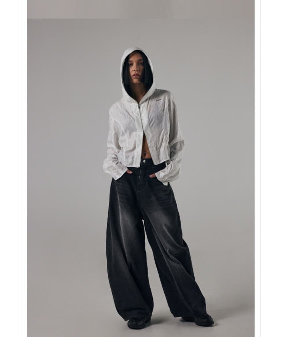 트리밍버드 프론트 요크 데님 팬츠 블랙 3사이즈 상품이미지1