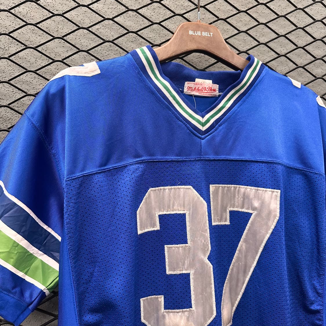 NFL 미첼엔네스 로열 시애틀 시호크스 2000 레거시 블루 져지 반팔 상품이미지4