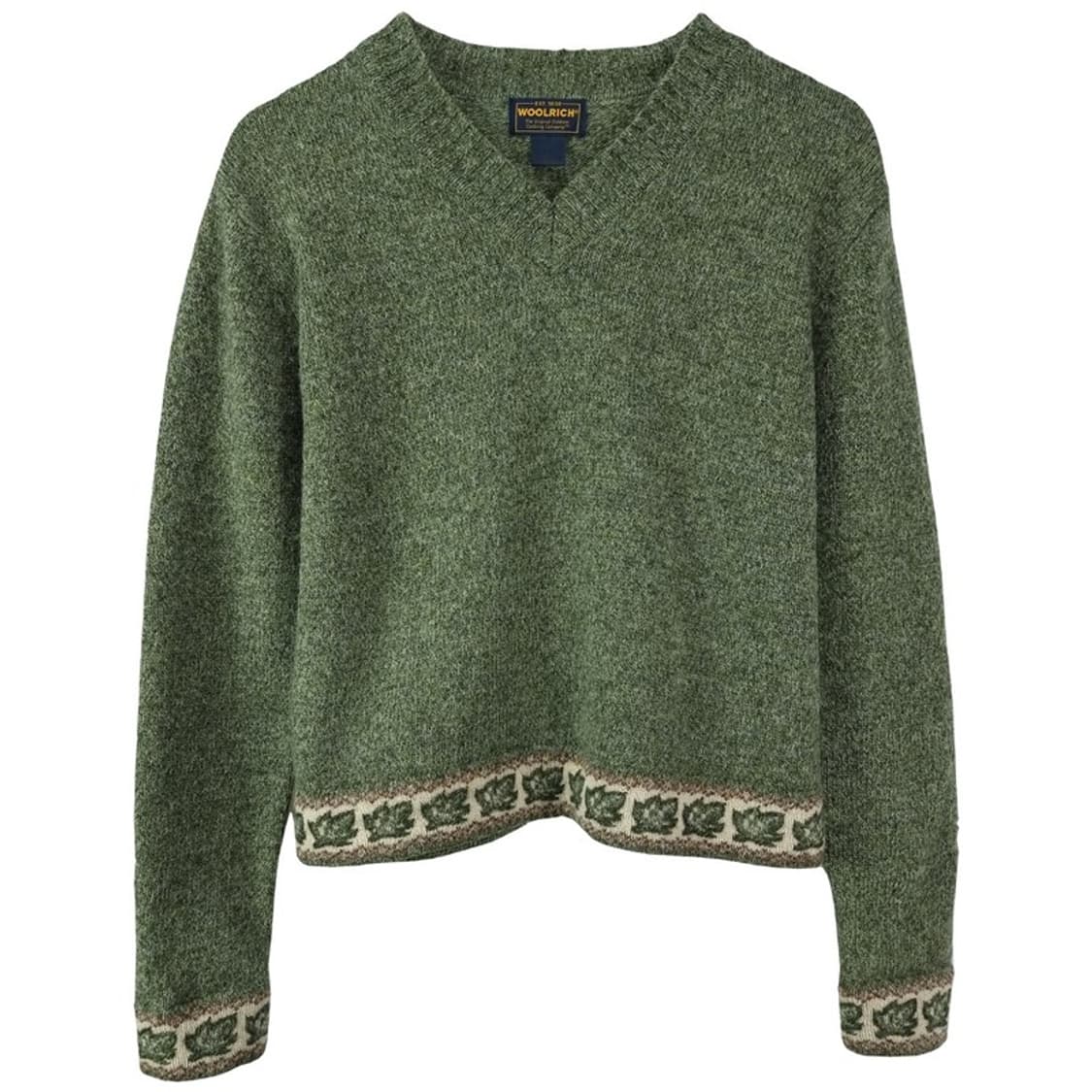 [울리치] 에스닉 패턴 빈티지 루즈핏 브이넥 니트 P01597 상품이미지2