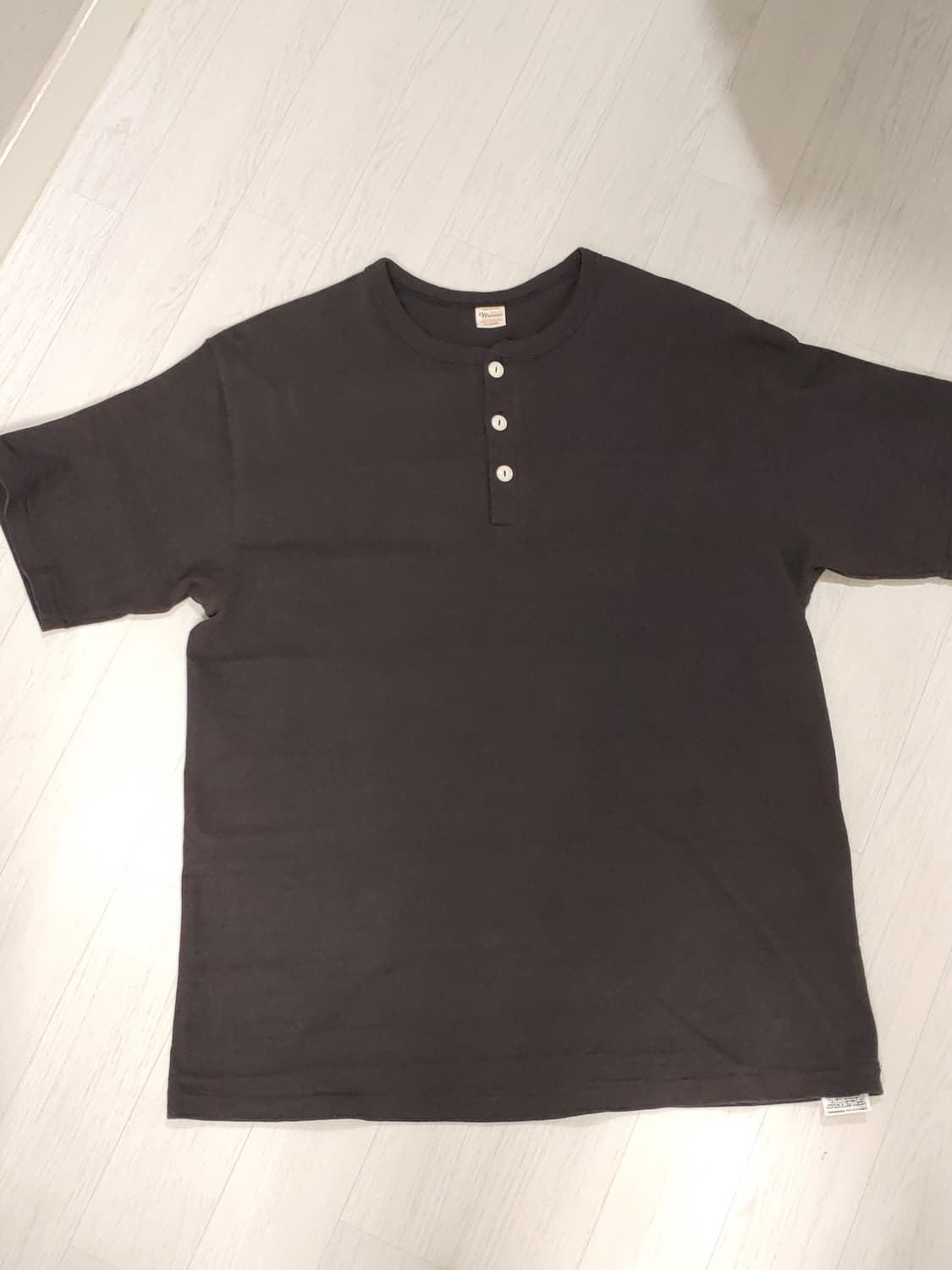 웨어하우스 4601 헨리넥 반팔 블랙 색상 상품이미지6