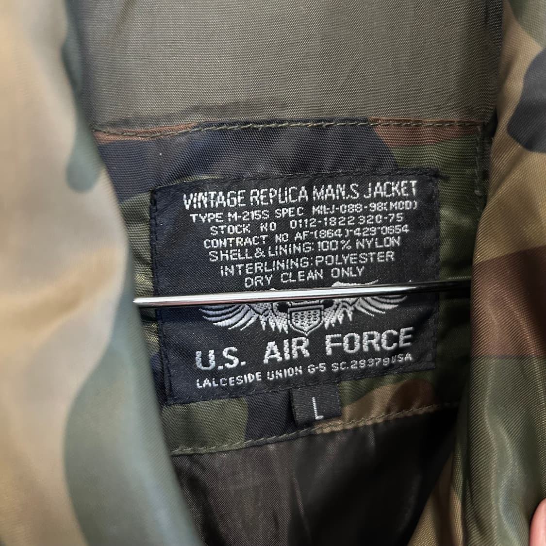 US AIRFORCE 90s 밀리터리 우드랜드 플라이트 자켓 상품이미지3