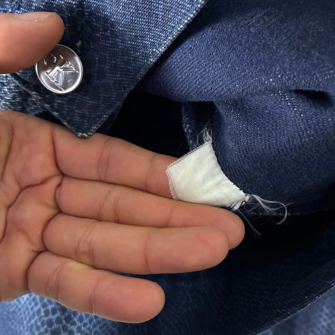 Calvin klein  캘빈클라인 코튼 파이톤 트러커 자켓   상품이미지6