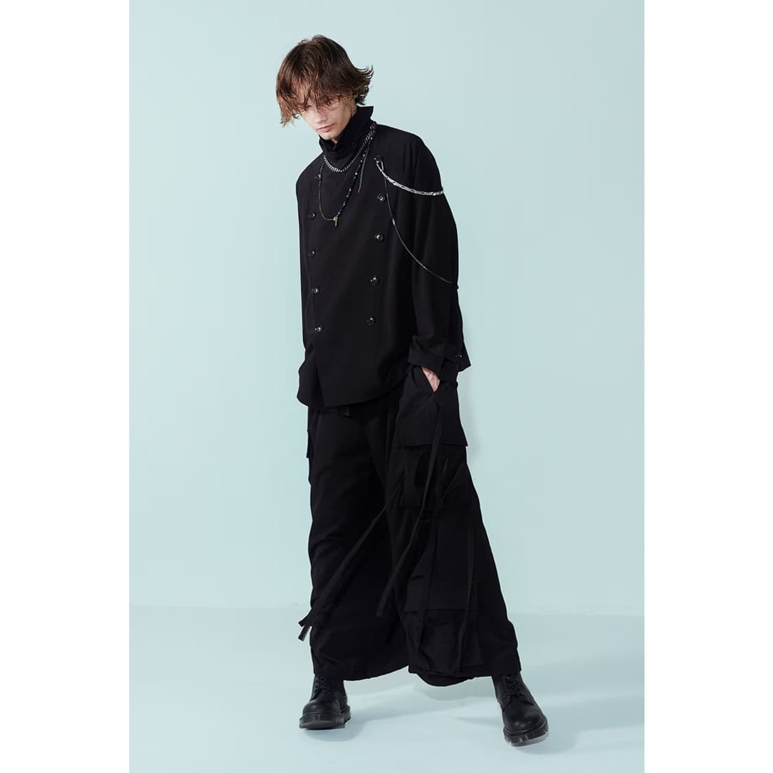 요지야마모토 오버사이즈 피코트 상품이미지5