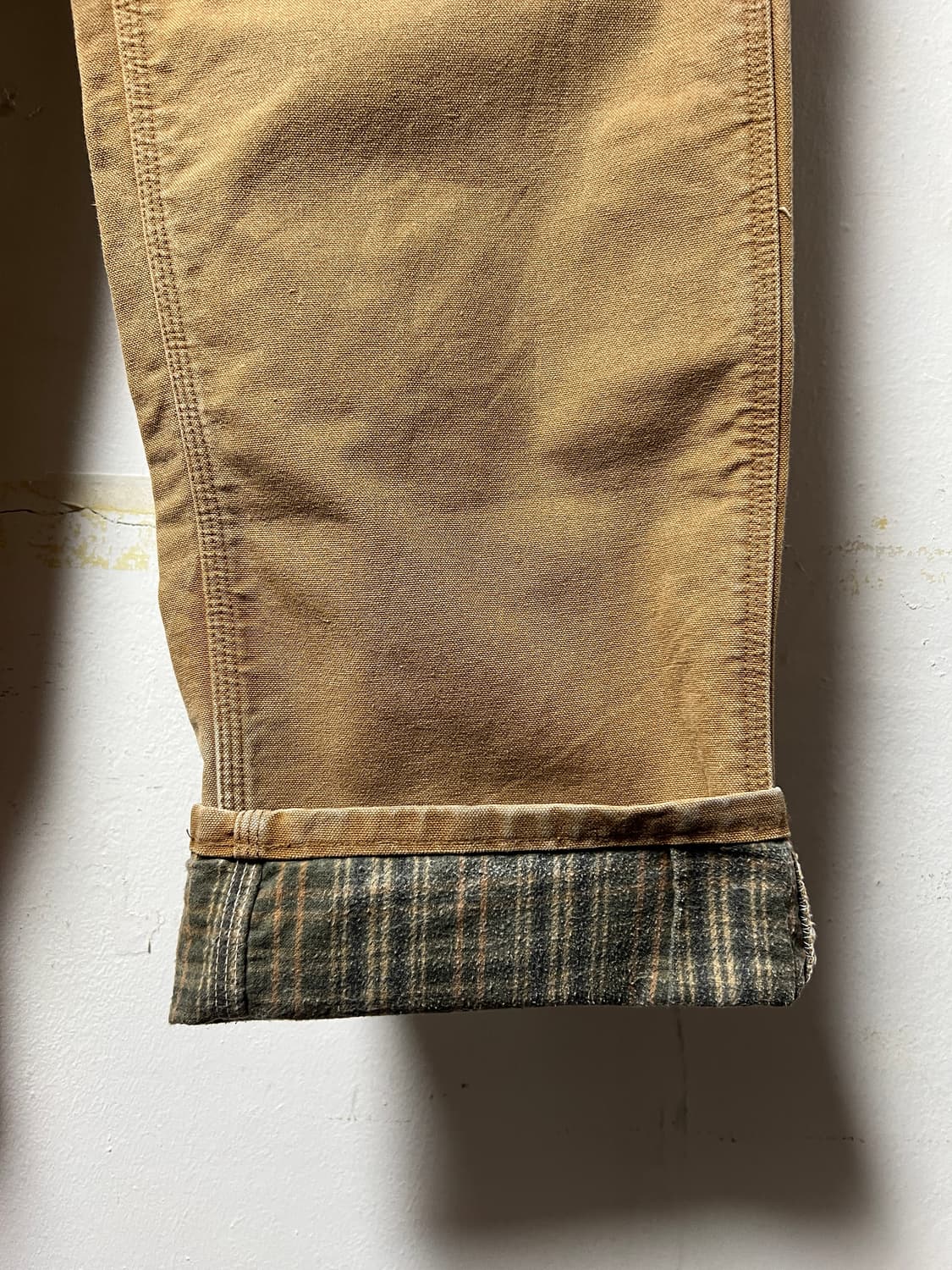 칼하트 체크 라이닝 카펜터 팬츠 상품이미지2