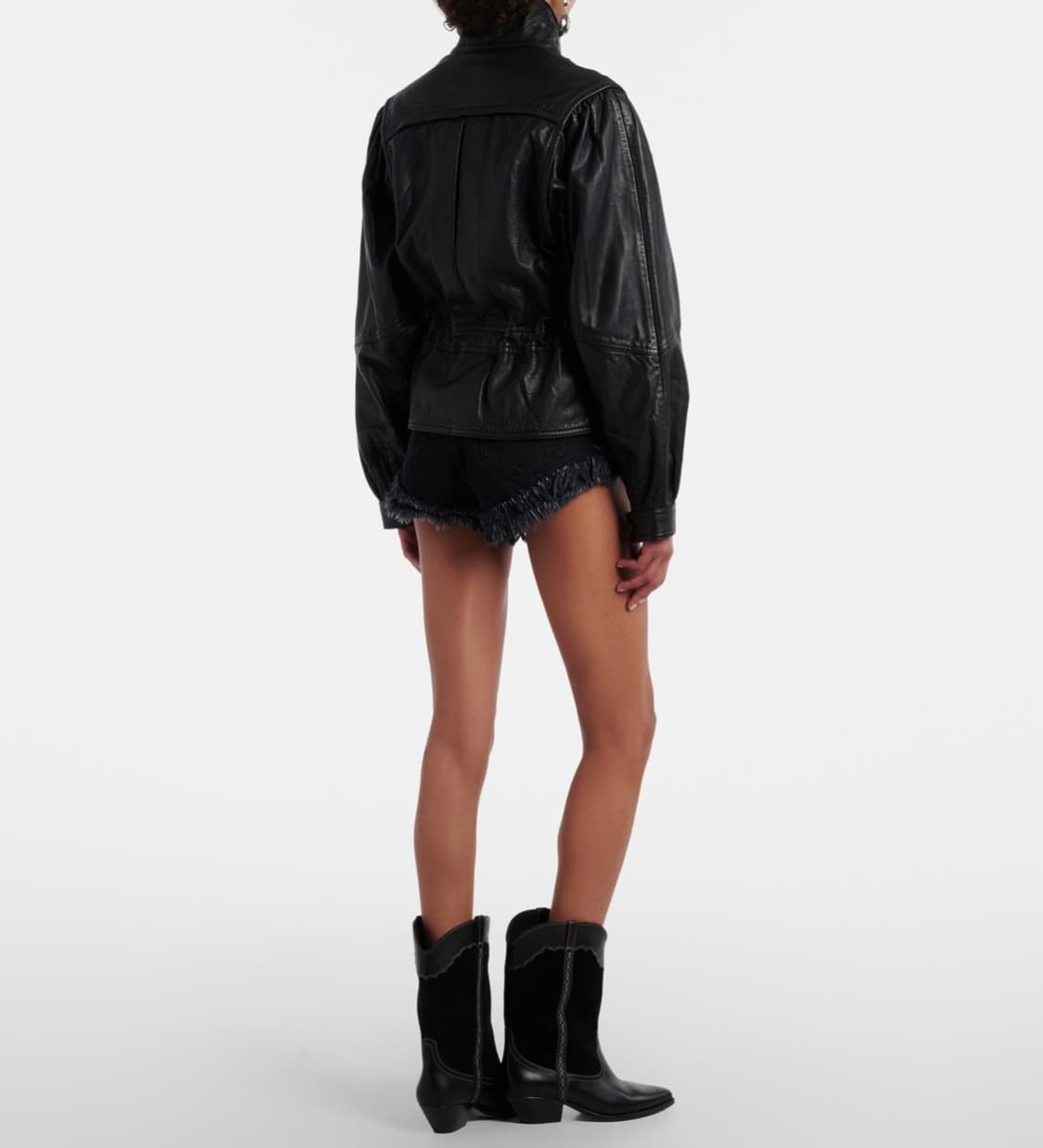 [34,36,38]이자벨마랑 26ss Eneidala 프린지 데님 쇼츠 상품이미지5