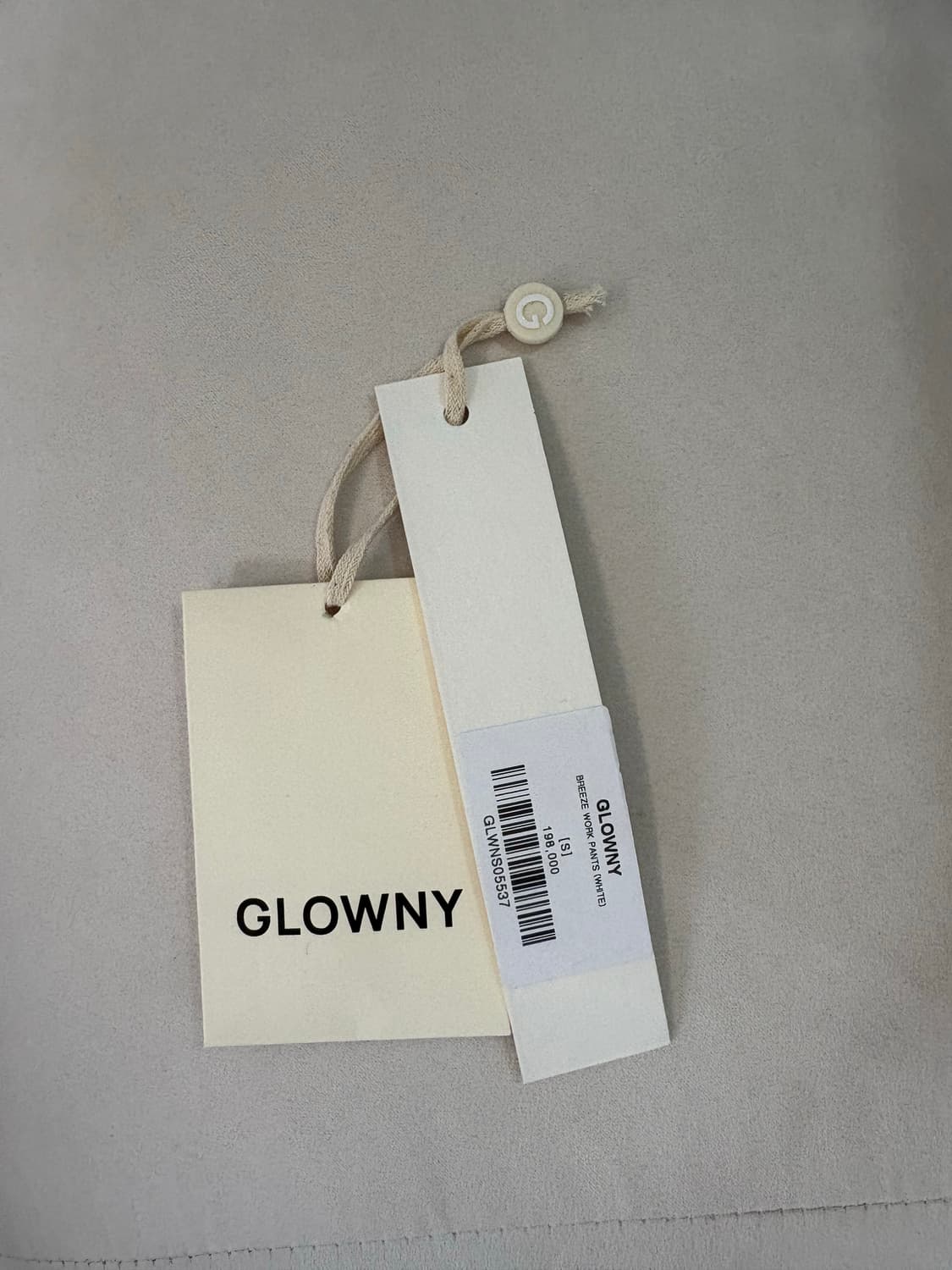 글로니 BREEZE WORK PANTS 화이트 (새상품) 상품이미지6