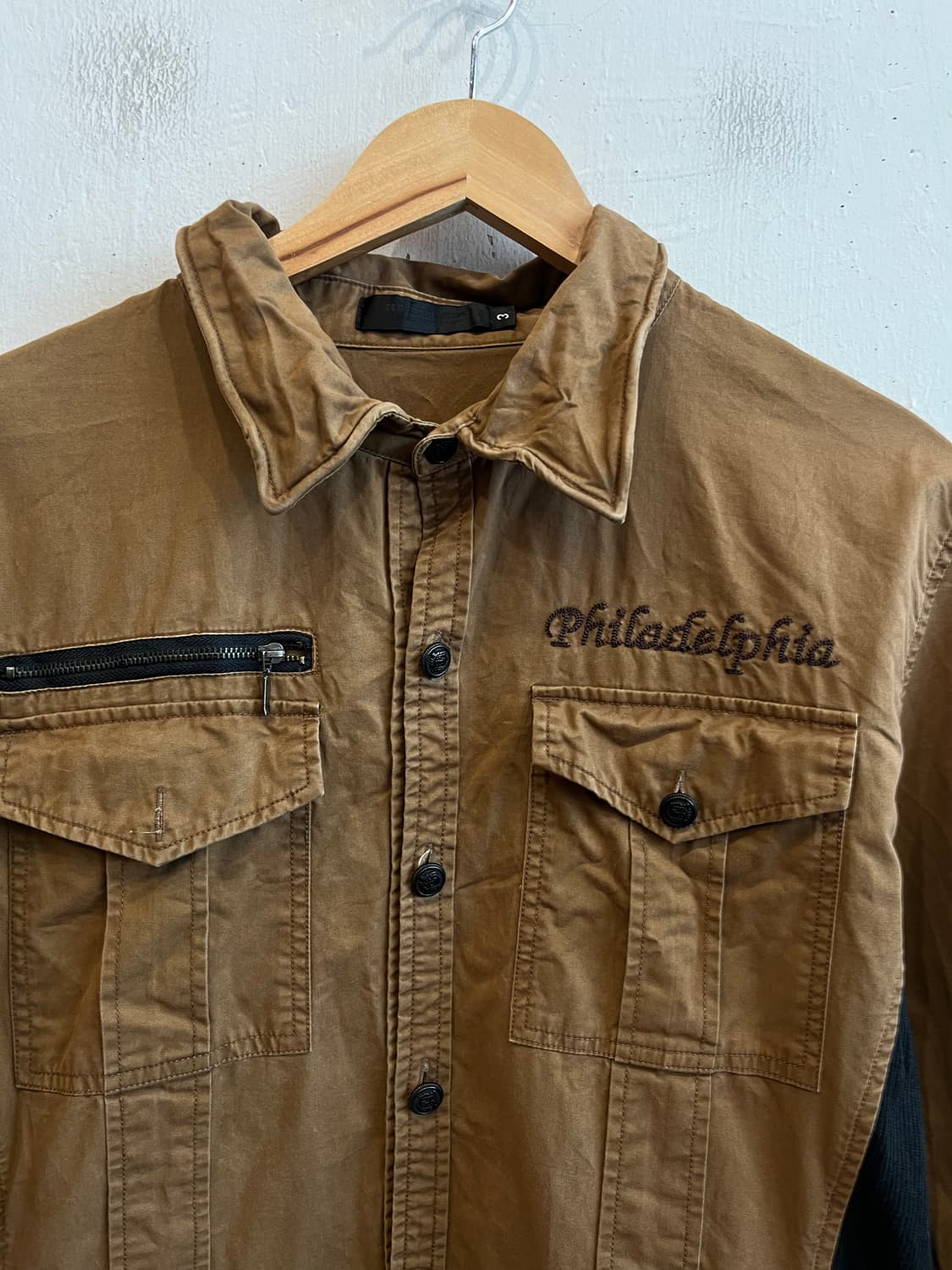 Slow Hand Jam 필라델피아 자수 밀리터리 셔츠 상품이미지3