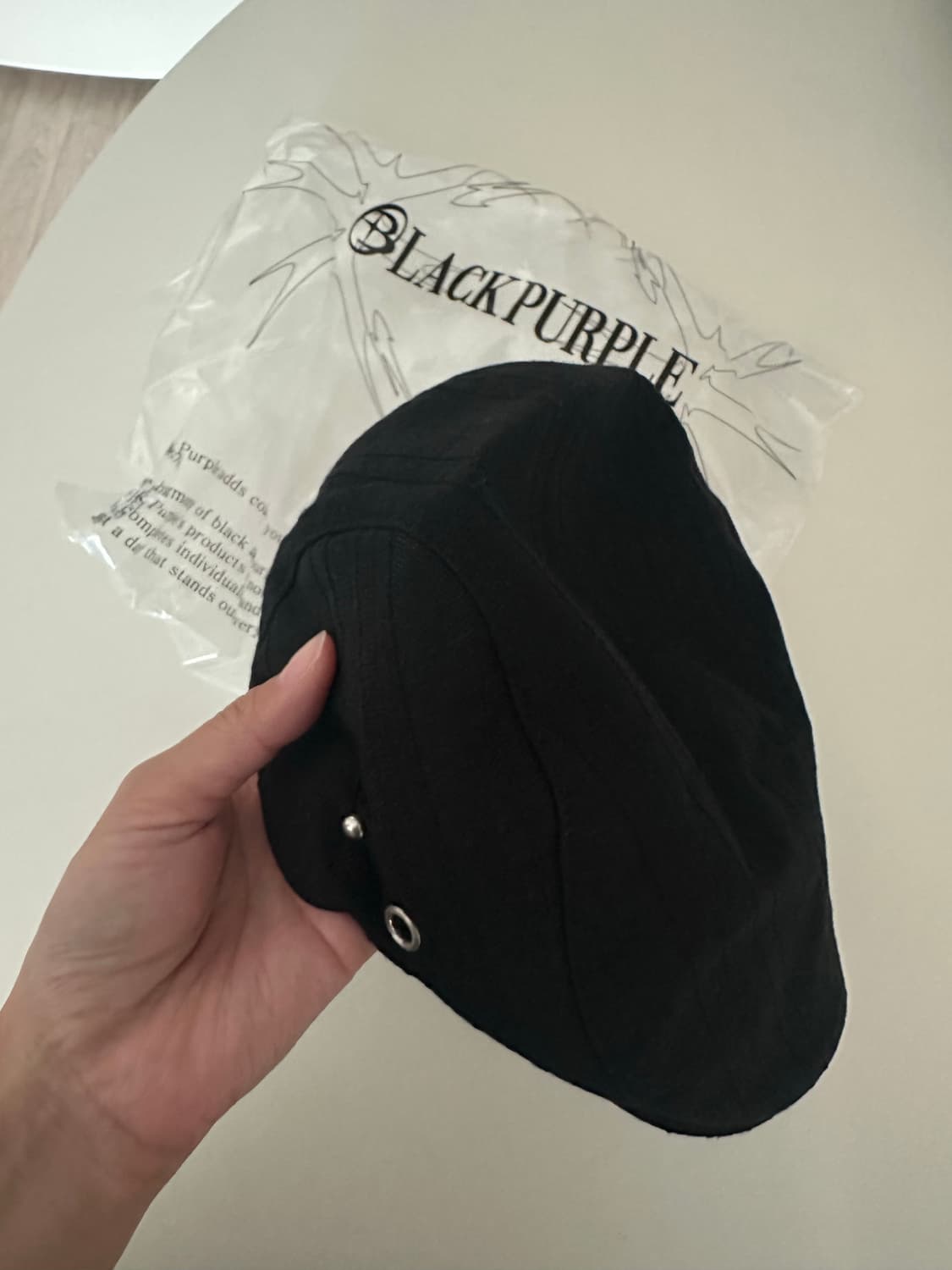(새상품) 블랙퍼플 베레모 헌팅캡(정가5만원) 상품이미지7
