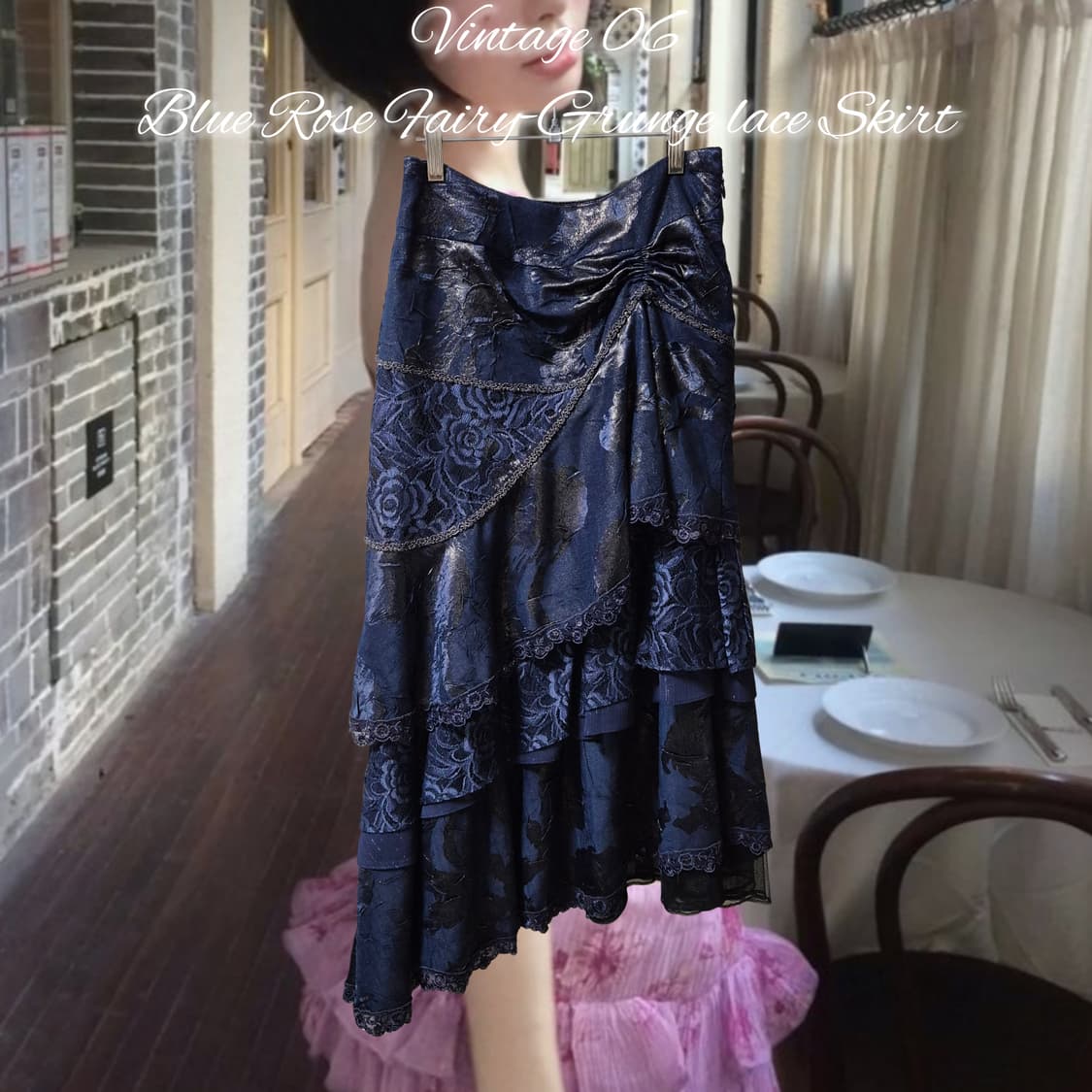 Vintage 06 Blue Rose Fairy-Grunge lace 상품이미지1