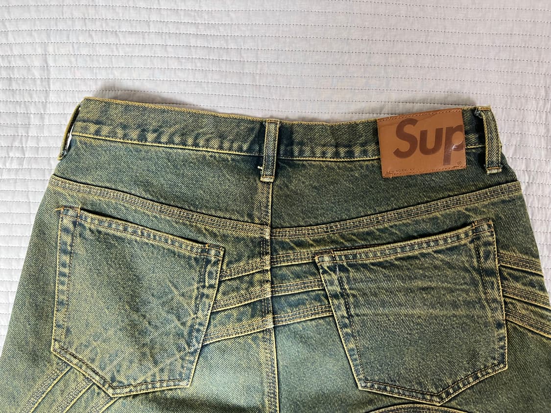 슈프림 s 로고 데님 진 더티 그린 30 상품이미지3