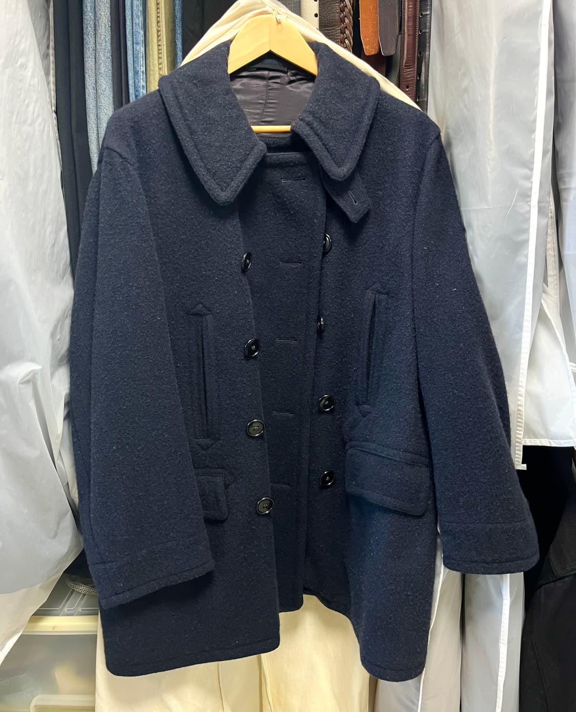 22aw 캡틴선샤인 피코트 네이비 / 38 상품이미지1