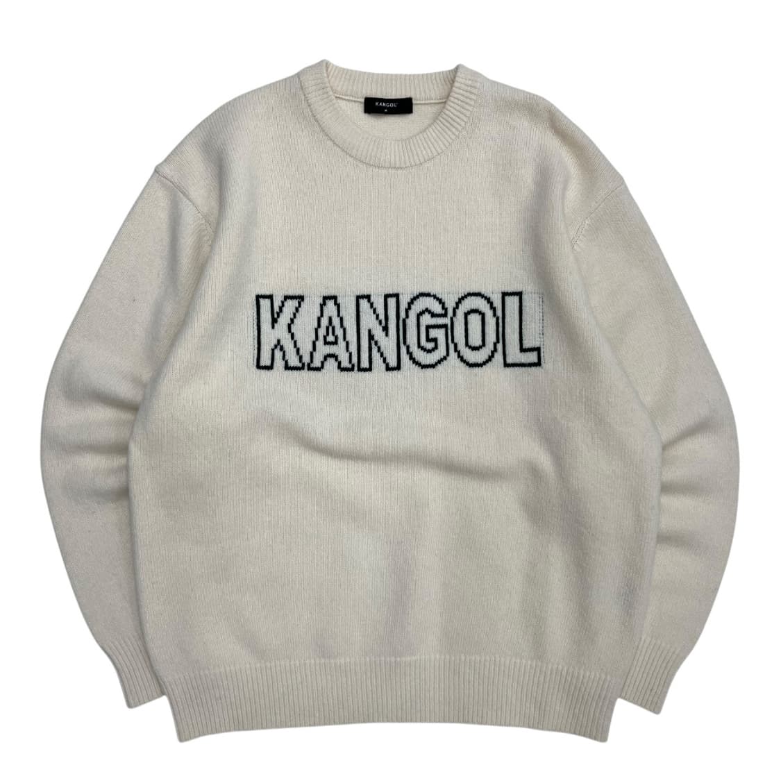 캉골 센터로고 아이보리 니트 M 상품이미지2