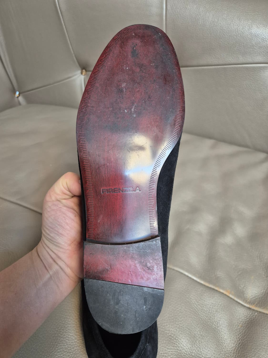 피렌체아뜨리에 남자 스웨이드 구두 270 상품이미지7