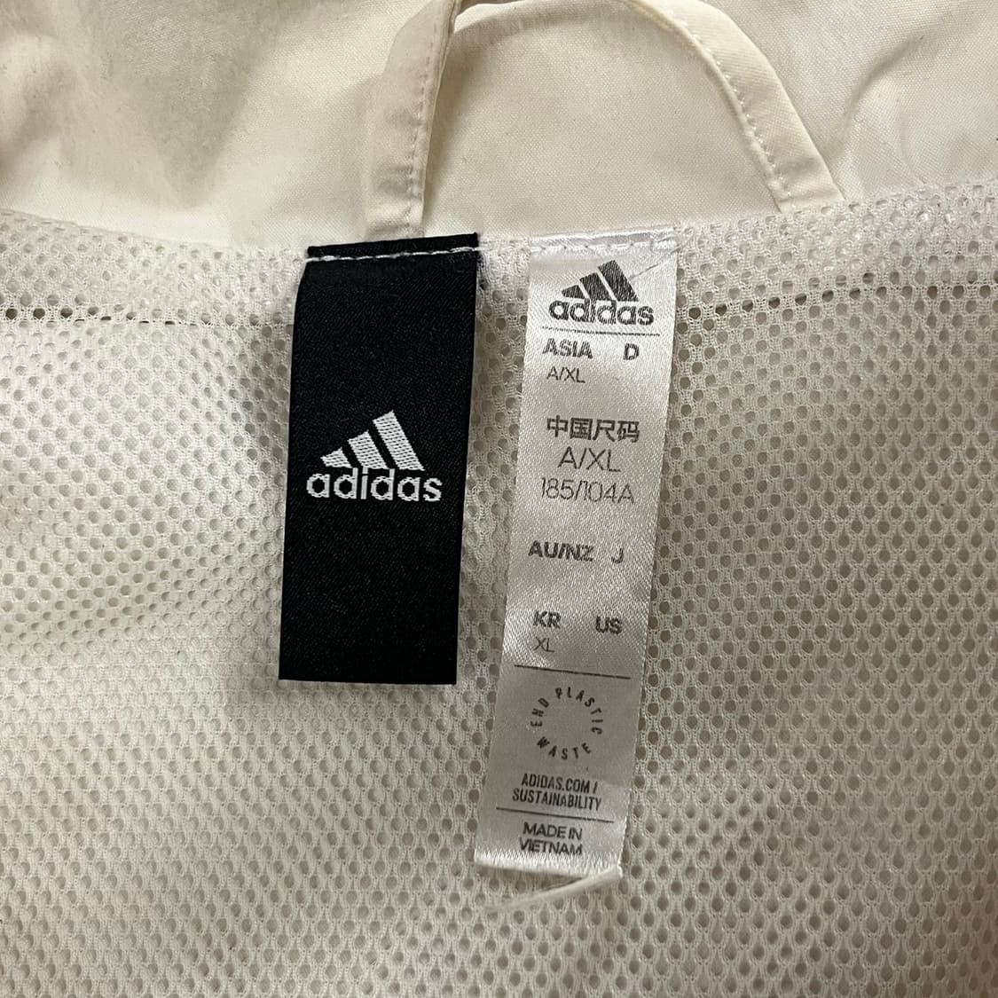 [정품/XL,105] 아디다스 암프린팅 로고 바람막이 b15 상품이미지7